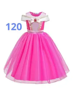 オーロラ　ピンクドレス　ノースリーブ　オフショルダー　なりきり　コスチューム