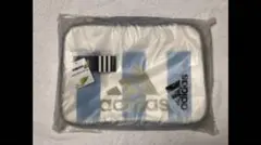 adidas エナメルバッグ 白/水色/金 サッカー アルゼンチン