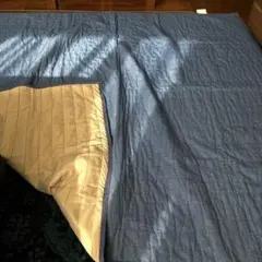 【ニトリ】デニム調キルトラグ 185×185