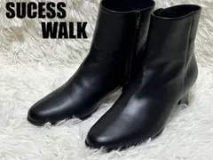 《極美品》wacoal success walkサイドファスナーレザーブーツのサムネイル