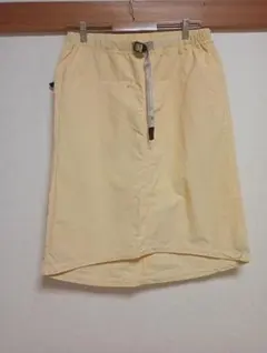 ナイロンパッカブルミディスカート　レモン