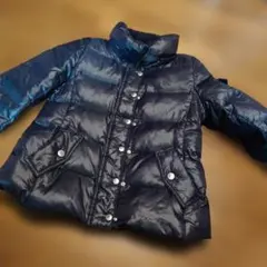 ダウンジャケットチェック柄