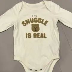 baby GAP 長袖 ロンパース ボディースーツ　70 くまちゃん　刺繍