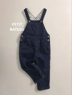 PETITBATEAUプチバトーベビーデニムサロペットロンパースオーバーオール