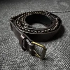 vintage レザーベルト ブラウン 90s