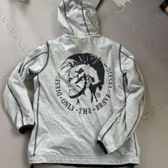 DIESEL グレー リバーシブルパーカー