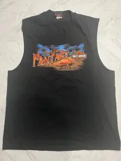 HERLEY DAVIDSON ノースリーブTシャツ　ハーレー　ブラック