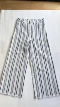 ▶安室奈美恵　Ｈ＆Ｍとのコラボ商品です ストライプ ワイドレッグパンツ