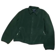 90s USA製 POLO SPORT ポロスポーツ フリースブルゾン XL 緑