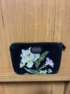 FEILER 花柄ポーチ 黒