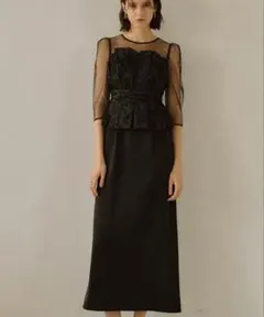 【美品】LE’RUREリルアーFlourish pencil dressブラック LE'RURE ドレス Flourish pencil dress : ZOZOTOWN Yahoo!店 - 通販