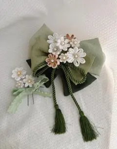 つまみ細工 髪飾り 袴 卒業式 和装 ヘアアクセサリー ハンドメイド