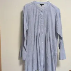esche チュニックシャツ ストライプ バンドカラー 美品のサムネイル