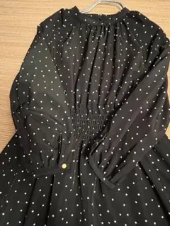 ナノユニバース★ワンピース★ドット柄★ブラック