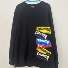 Supreme x Thrasher 長袖Tシャツ ブラック Mのサムネイル