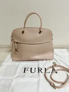 FURLA パイパー L 2wayピンク　ショルダーバッグ本革