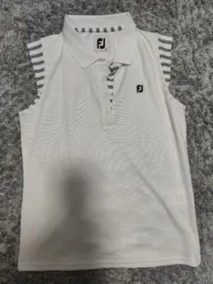 FootJoy ノースリーブ ポロシャツ ホワイト Lサイズのサムネイル