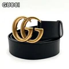 未使用級✨グッチ ベルト GGマーモント レザー ブラック 75 30