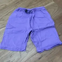 紫色 130サイズ ハーフパンツ