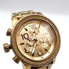 NIXON 42-20 青と金のアナログ腕時計 新品電池 - メルカリ