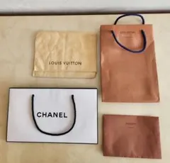 ルイヴィトン　シャネル　保管袋　ショップ袋　4点セット