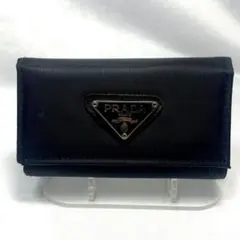 カ*レ様 PRADA プラダ キーケース 三角ロゴ プレート ナイロン レザー