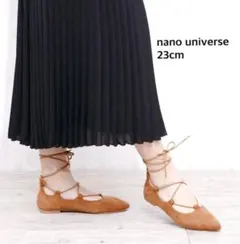 【新品】ナノ・ユニバース　nano universe レースアップパンプスのサムネイル