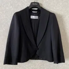 【美品】 MAX MARA イタリア製ジャケット　リネンコットン混　白タグ40