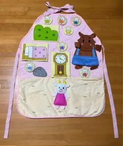 エプロンシアター　 おおかみと７匹のこやぎ　世界文化社　知育玩具　ポケット付き