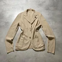 LARDINI ラルディーニ ニットジャケット ベージュ イタリア製 40 
