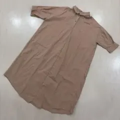 continuer de NICE CLAUP 半袖　シャツワンピース　フリー