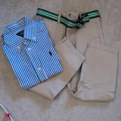 Ralph Lauren 3/3T 長袖シャツとパンツセット