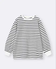 【ヒナタさん専用】【GU】ライトスウェットボーダーオーバーサイズ　Sサイズ