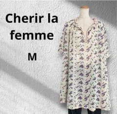 フランシュリッペ/シェリーラファム　花柄ワンピース　半袖　綿100 チュニックのサムネイル