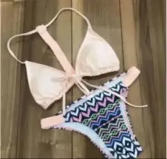 ビキニ　エスニック柄　M新品