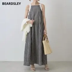 新品タグ付き BEARDSLEY ビアズリー バイカラーフレンチスリーブワンピ