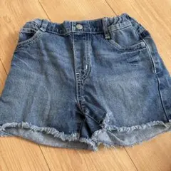 GU デニムハーフパンツ 130cm