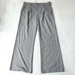 n1351 ザラ ヘリンボーン柄パンツ XL 大きいサイズ カジュアルスラックス