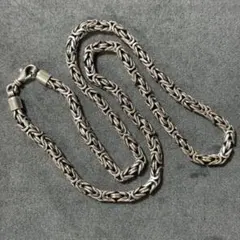超希少！極太！ロング！ビザンチンチェーン　100g以上　925 70cm