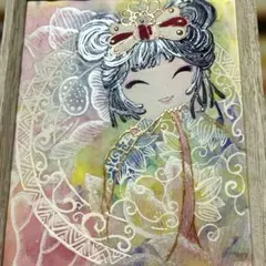 吉祥日本画「吉祥童子 善女龍王」 - メルカリ