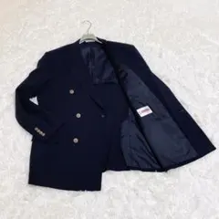 【極美品】renoma ダブルジャケット XL 紺ブレ 金ボタン ヴィンテージ