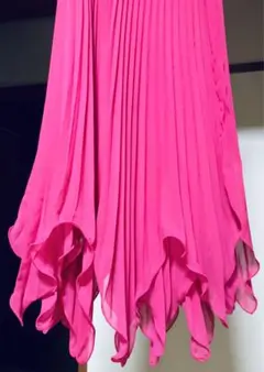 スカート　ロング丈　明るいピンク　ダンス　舞台　イベント　施設　L〜3 L