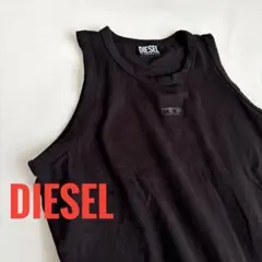 DIESEL ディーゼル　タンクトップ　ロゴ　ハート　ブラック　美品　近年モデル
