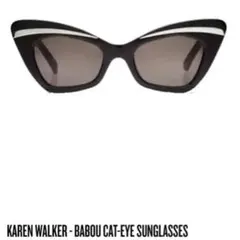 KAREN WALKER BABOU キャットアイ サングラス 抜群 上品のサムネイル