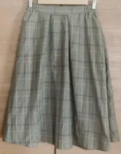 ショコラフィネローブ　スカート　M ブラウン　グレンチェック