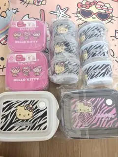 日焼けキティ　ゼブラ柄タッパー　ジョイントタッパーのサムネイル