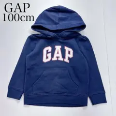 GAP ギャップ　100cm 女の子　裏起毛　プルオーバー　パーカー　ネイビー