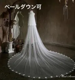 【ウェディング】ロングベール（ベールダウン可）