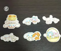 ⑥サンリオキャラクターズ 防水ステッカー シール（シナモロール）‪♡