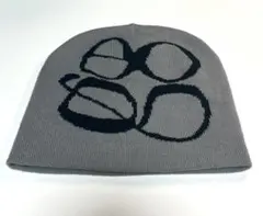 グレー ニットビーニー